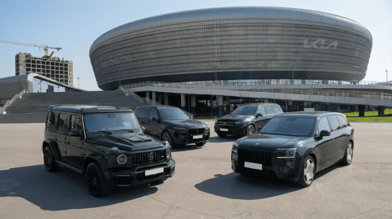 Orient Rent Car desktop hero banner with car rental offers in Tashkent