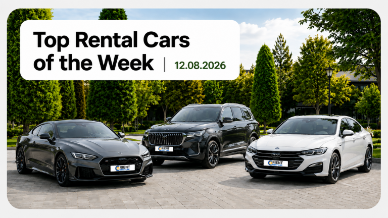 Top Rental Cars of the Week | Orient rent car